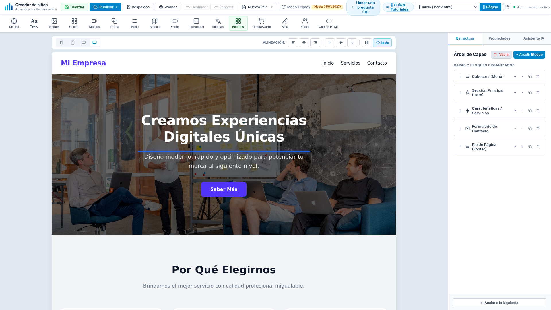 Reordenar elementos por Drag and Drop
