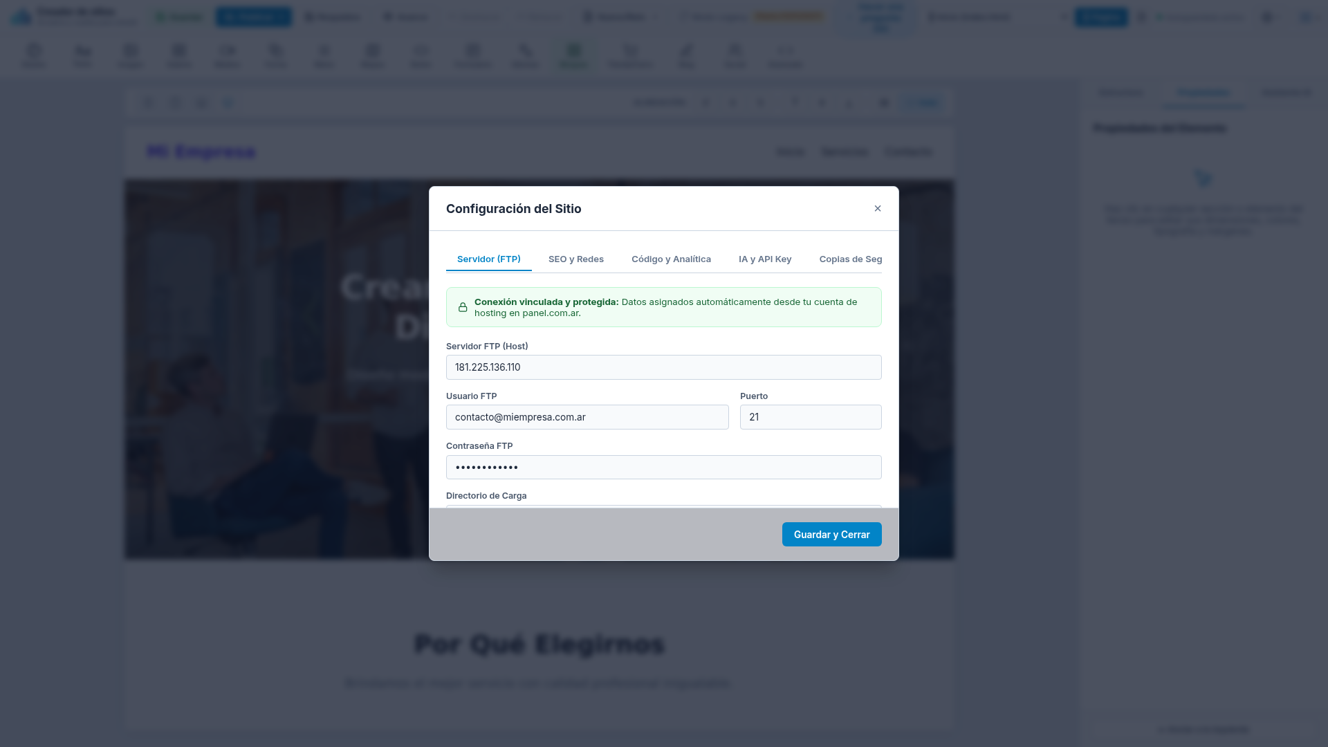 Configuración de Servidor FTP